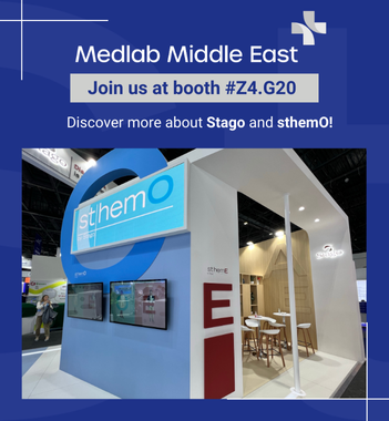 Stago booth at Medlab Middle East 2025